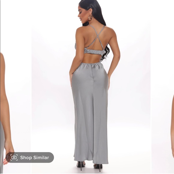 Satin maxi dress - Picture 2 of 2